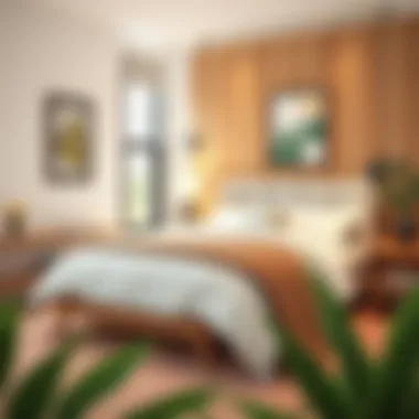 Cozy bedroom featuring a budget-friendly bed