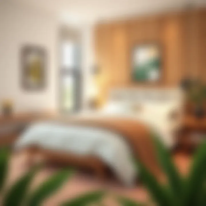 Cozy bedroom featuring a budget-friendly bed