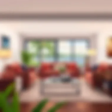 Cozy living room setup with affordable furniture