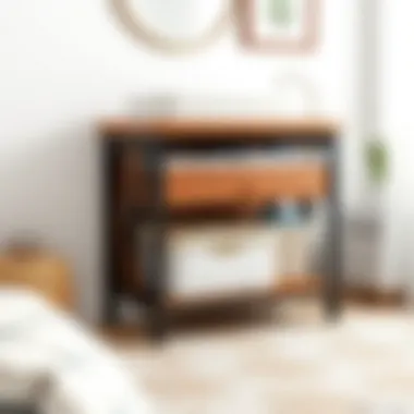 Functional clearance changing table with ample storage