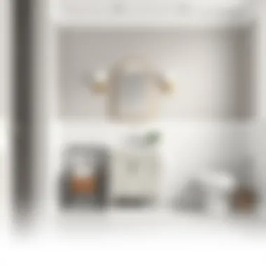 Compact bathroom showcasing a chic 28-inch vanity