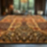 Luxurious large area rug showcasing intricate patterns
