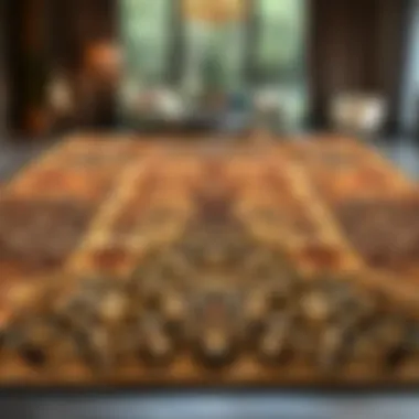 Luxurious large area rug showcasing intricate patterns