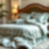 Elegant full blanket set displayed on a neatly made bed