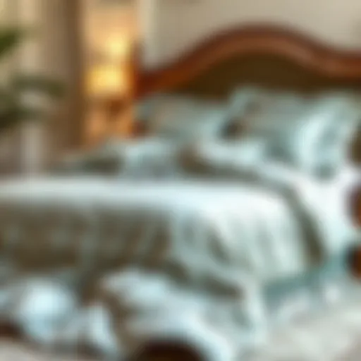 Elegant full blanket set displayed on a neatly made bed