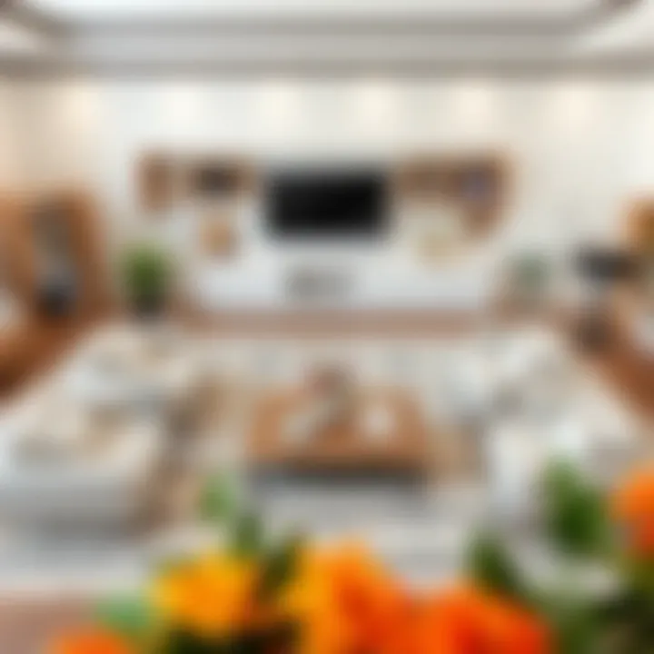 Creative layout demonstrating space optimization for furniture arrangement