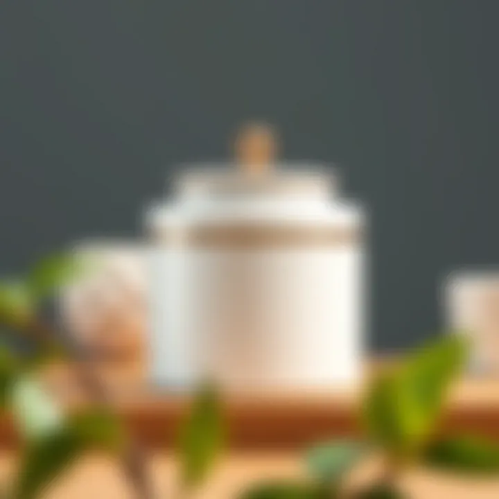 Modern metal tea container with a minimalist design