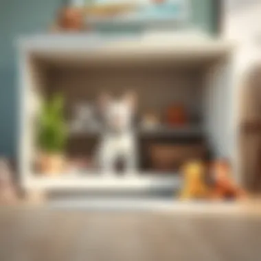 Innovative storage ideas integrated into home decor for pet owners.