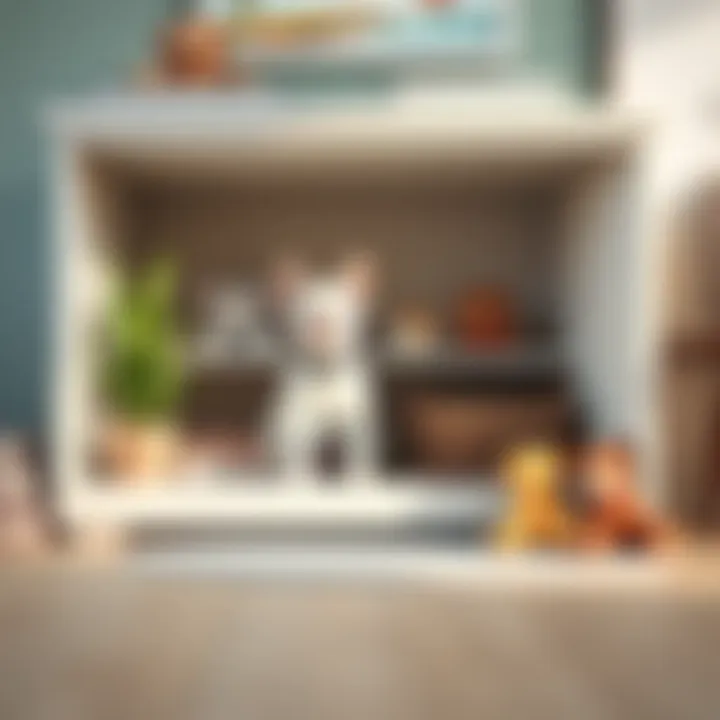 Innovative storage ideas integrated into home decor for pet owners.