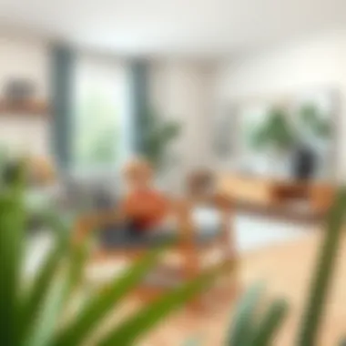 Elegant design showcasing the Delta Children's Rocker in a modern living space