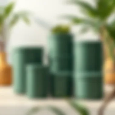 Eco-friendly opaque storage containers made from sustainable materials