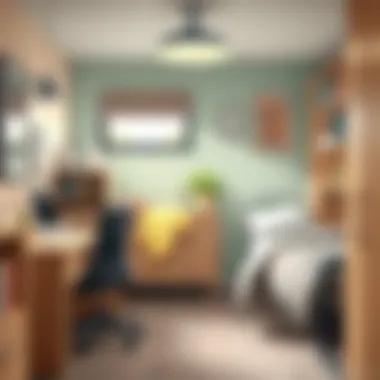 Efficient storage solutions in a compact dorm space