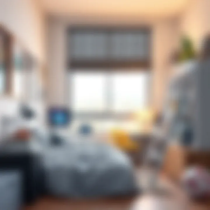 Modern technology and connectivity tools for a dorm