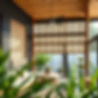 Installation guide for bamboo blinds in outdoor area