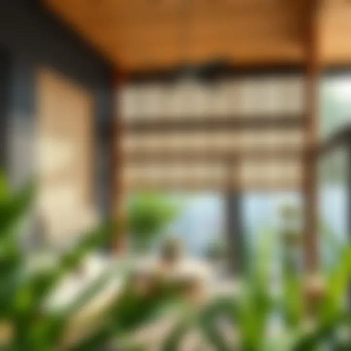 Installation guide for bamboo blinds in outdoor area