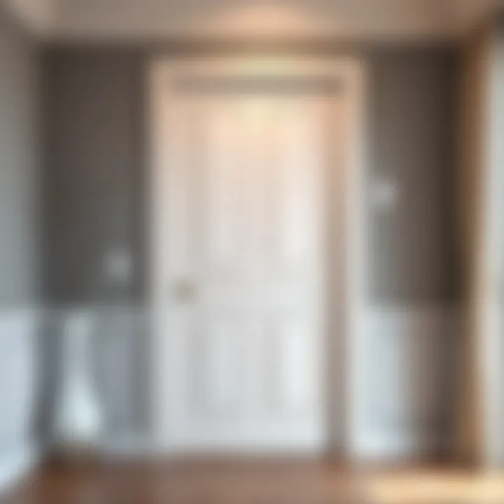 Elegance of Solid Core Doors Elegant solid core interior door in modern setting