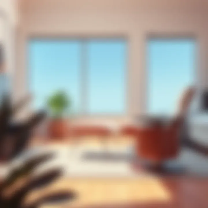 Stylish modern lounge chair in a bright living room setting