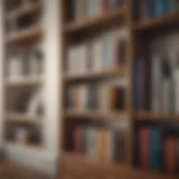 Elegant bookshelf spacers showcasing modern design.