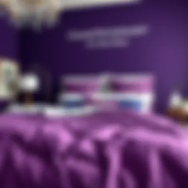 Color Psychology of Purple and Navy Color psychology chart illustrating effects of purple and navy