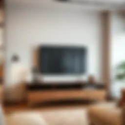 Stylish modern TV stand with elegant design