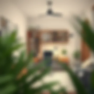 Organized home office featuring easy assembly shelves