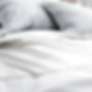 A close-up of a 16 inch deep fitted sheet showcasing its elastic corners