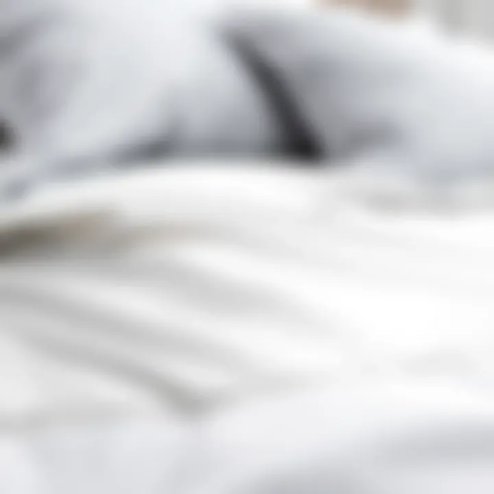 A close-up of a 16 inch deep fitted sheet showcasing its elastic corners