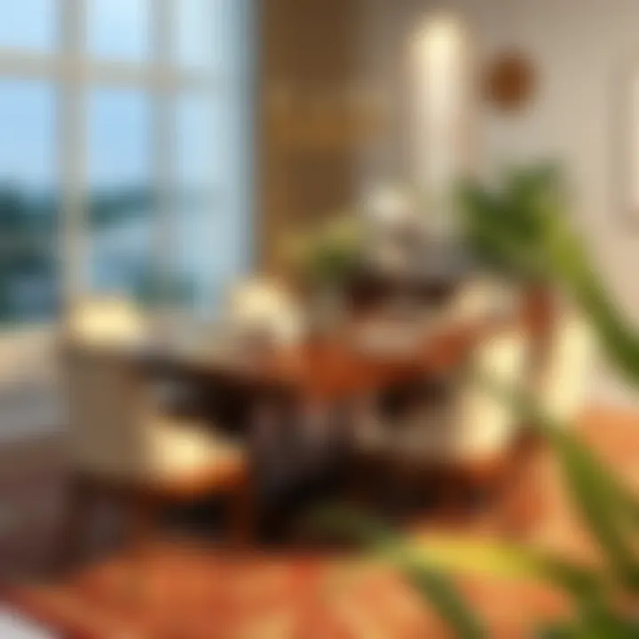 An elegant dining set arranged beautifully with accessories