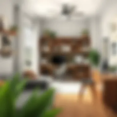 A well-organized home office with ergonomic furniture