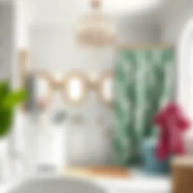 Variety of shower hair wrap towel designs in a chic bathroom