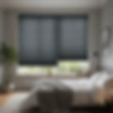 Fyrtur Blinds in Contemporary Bedroom Fyrtur blackout blinds installation in a contemporary bedroom