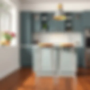 Height comparison of high stools for kitchen use