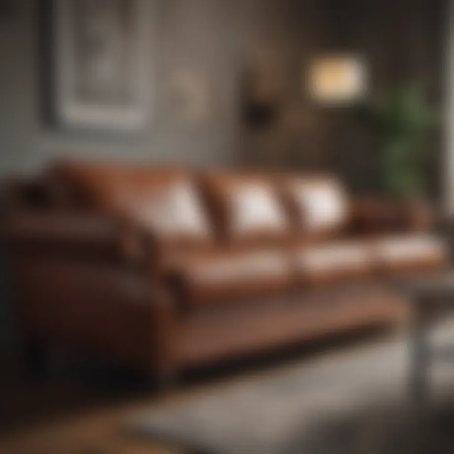 Luxurious low price leather sofa showcasing elegant design