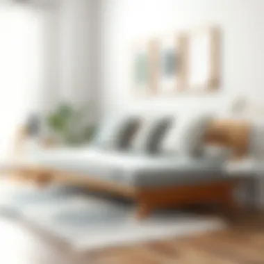 Various materials used in twin size futon frames and mattresses