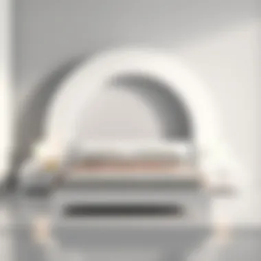Sleek Elegance: The Modern White Bed Frame Sleek modern white bed frame in a minimalist bedroom setting