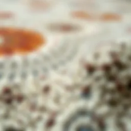 Close-up of non-slip rug backing showcasing texture