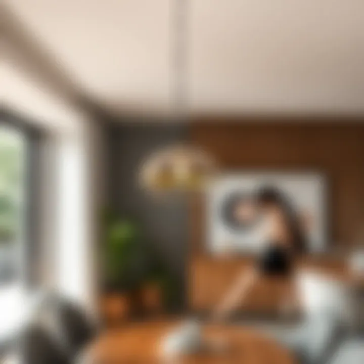 Sophisticated Pendant Lighting in Contemporary Decor Elegant pendant light hanging in a modern dining room