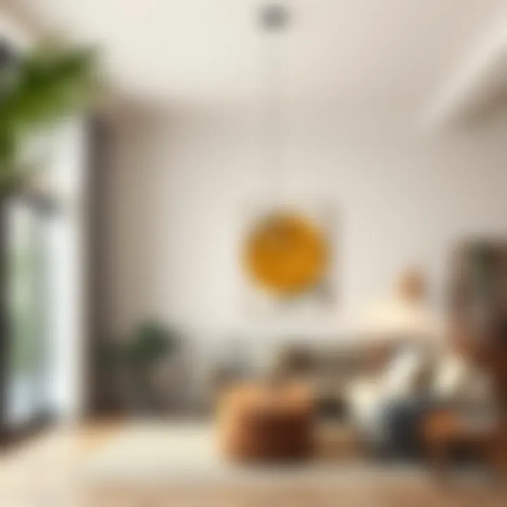 Transforming Spaces with Pendant Light Installation Installation of a pendant light in a cozy living space