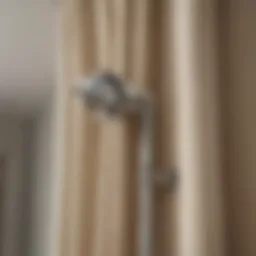 Elegant corner curtain rod bracket showcasing modern design