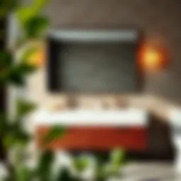 Elegant 31-inch bathroom vanity top showcasing contemporary design