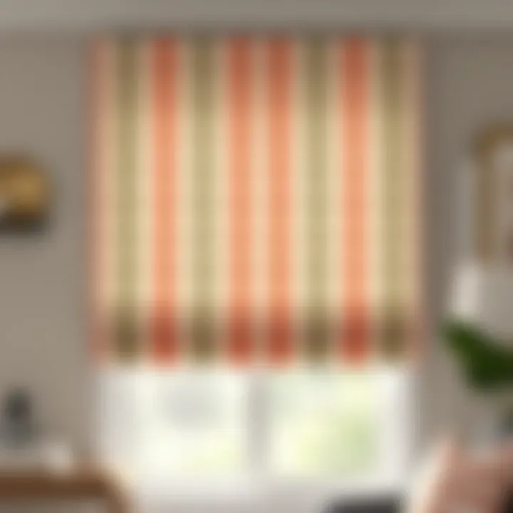 Notable Exploring the Allure of Striped Linen Roman Shades