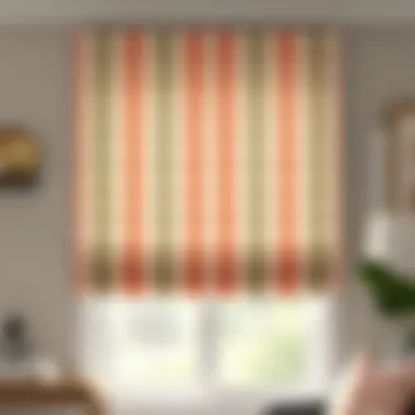Notable Exploring the Allure of Striped Linen Roman Shades Notable Exploring the Allure of Striped Linen Roman Shades