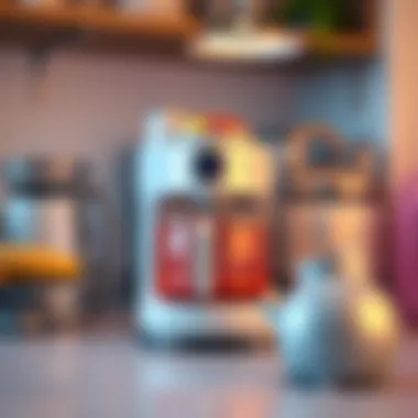 Close-up of innovative small kitchen gadgets and their unique features
