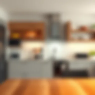 A modern kitchen showcasing various small kitchen appliances