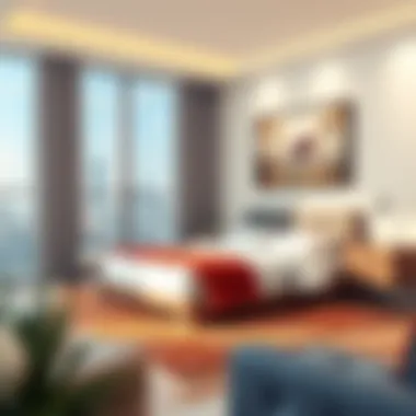 Comfortable football bed integrated into a modern bedroom interior