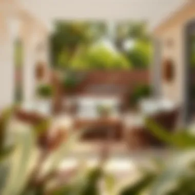 Elegant Outdoor Patio Setup Elegant outdoor patio setup featuring a 6x9 mat