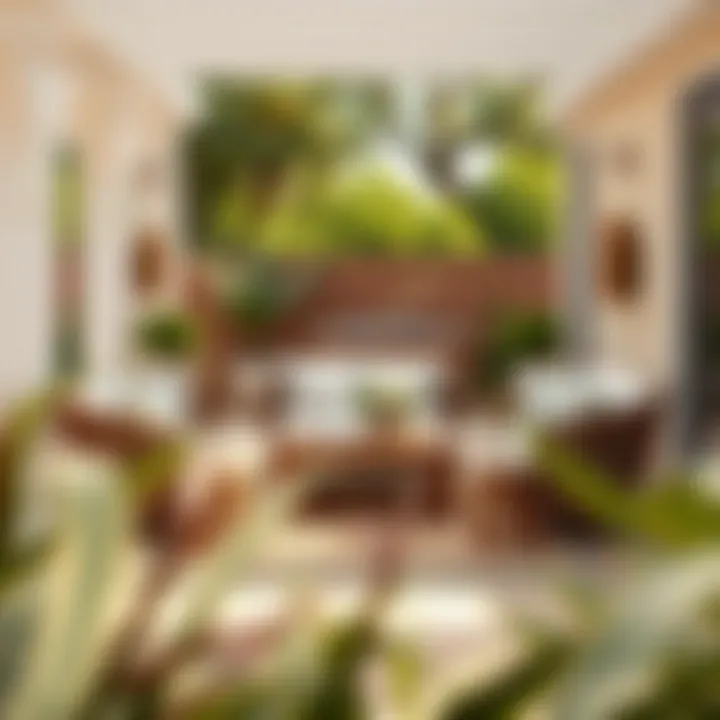 Elegant Outdoor Patio Setup Elegant outdoor patio setup featuring a 6x9 mat