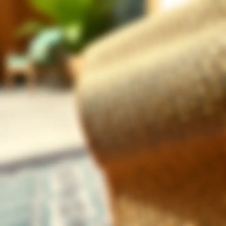 Textured Material of Patio Mats Close-up of textured material used in patio mats