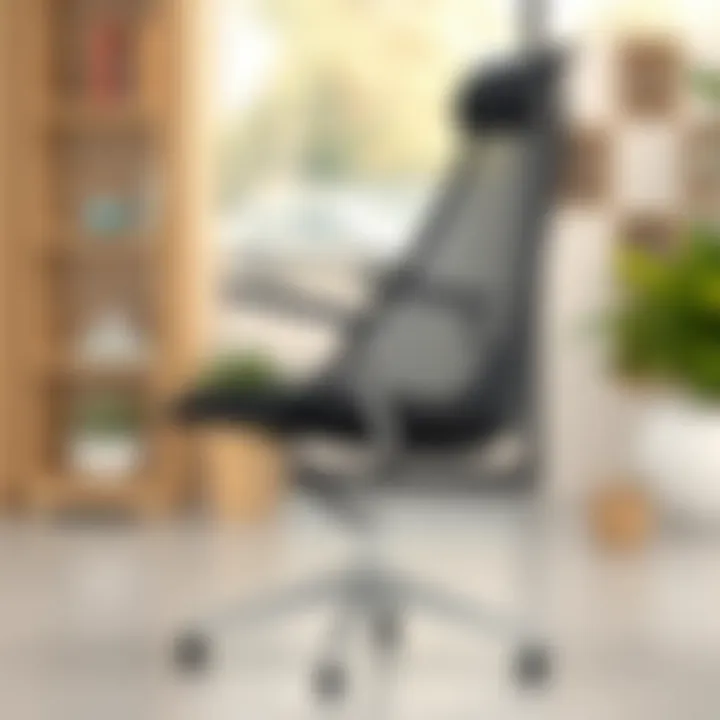 Modern Ergonomic Mesh Chair Modern mesh chair showcasing ergonomic design