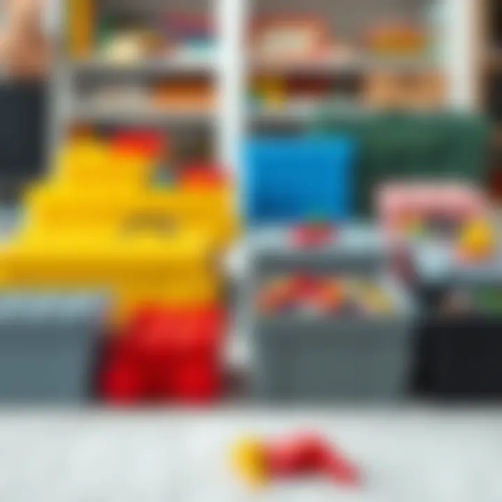 Different types of storage boxes laid out for comparison